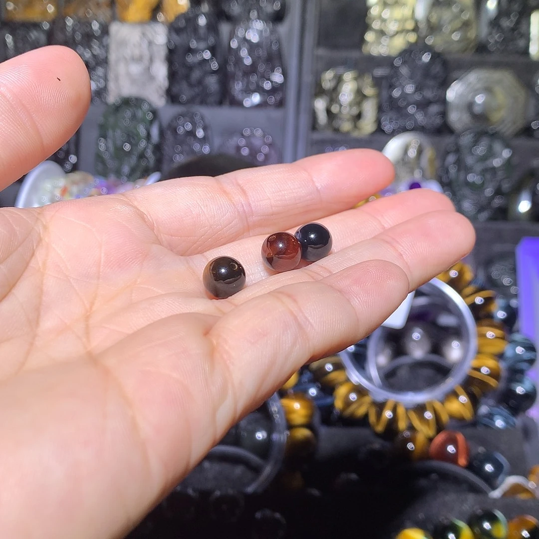 无***评黑曜岩未镶嵌手链