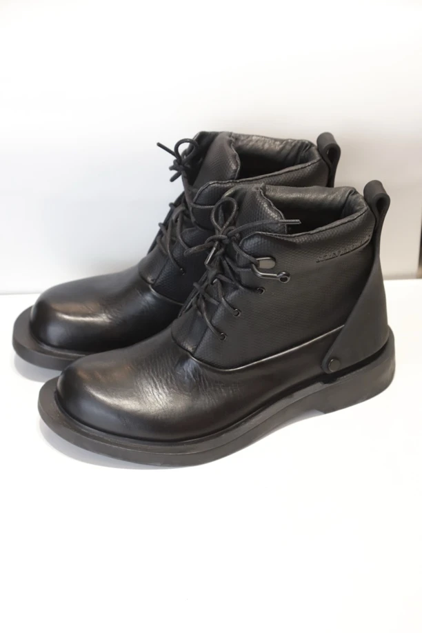 压花皮商务高帮马丁靴保暖男士靴子休闲英伦时尚短靴圆头冬季