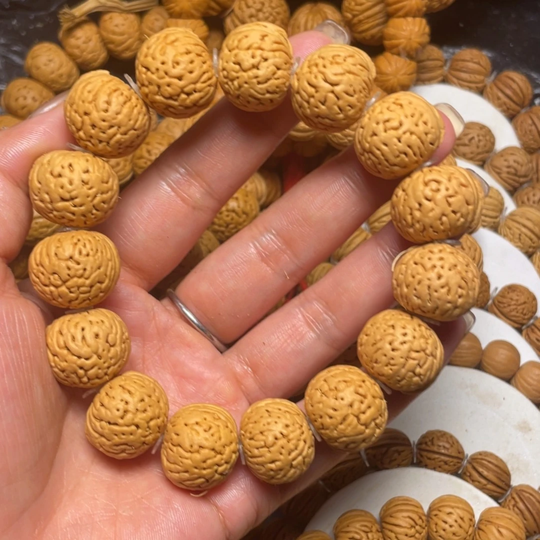 奋***斗桃木桃核手串19+王者南瓜