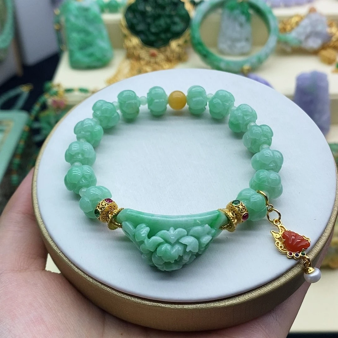 未镶嵌手串翡翠手牌