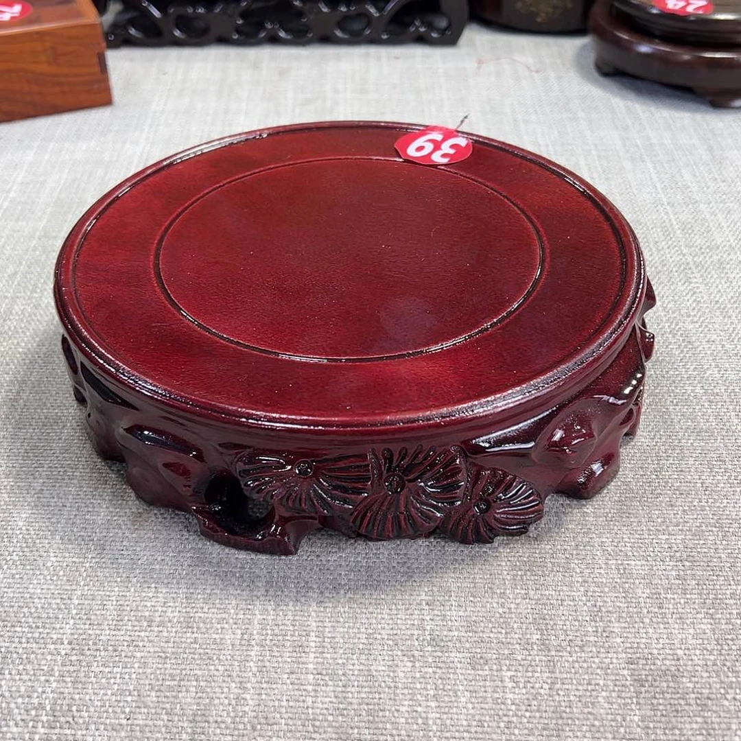 红木底座精雕工艺品