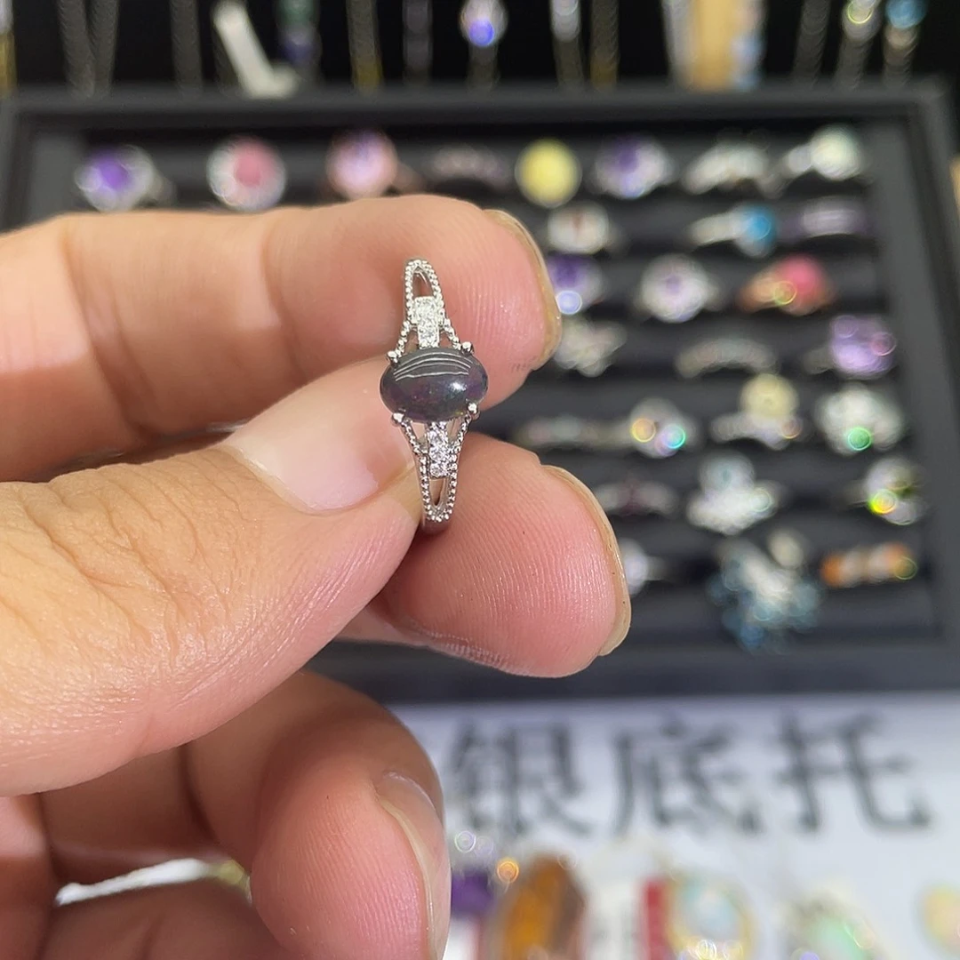 紫晶珠宝半成品未镶嵌
