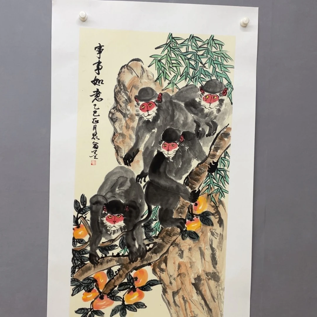 国画艺术家真人手绘