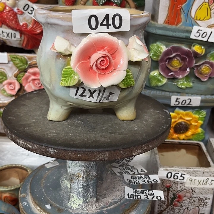 粗陶材质多肉花盆