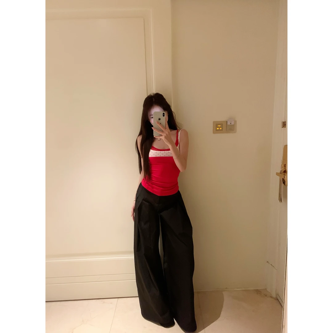 withmin白兔 马德里街 廓形工装裤宽松休闲显瘦阔腿裤【2522104】