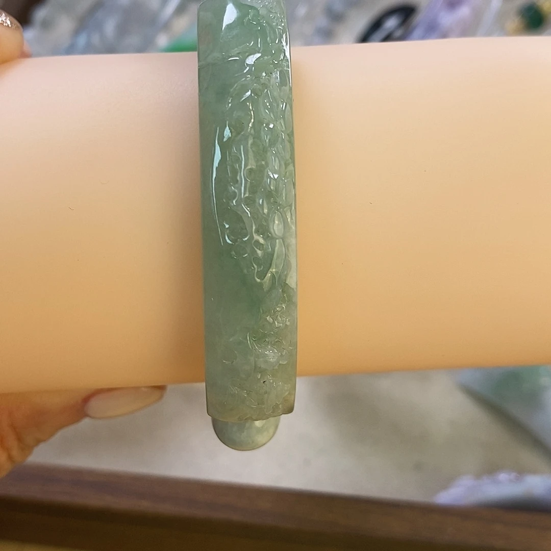 翡翠未镶嵌手链5560