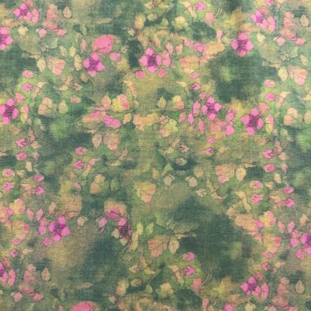 金小兔荣誉出品高密全棉府绸富贵花开面料