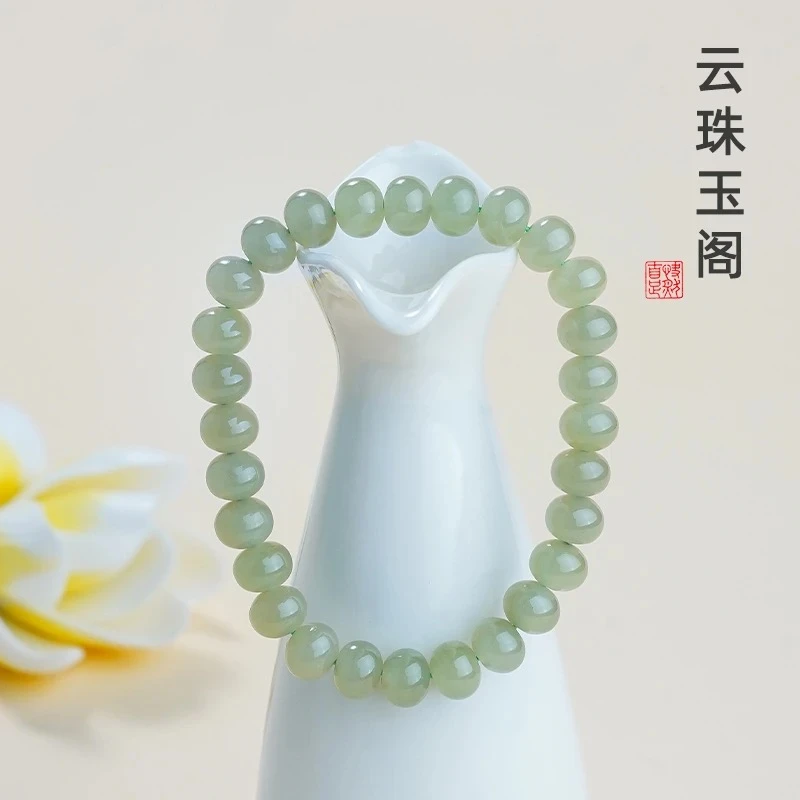 Q68晴水手串1百搭女士时尚简约圈单圈玉手串妈妈百搭
