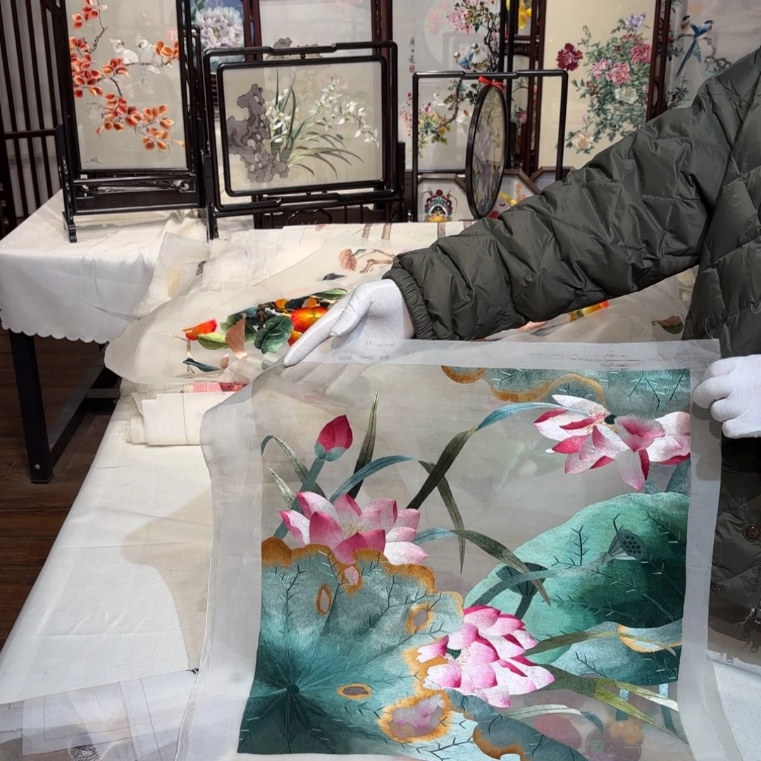 织绣纯手工制作工艺