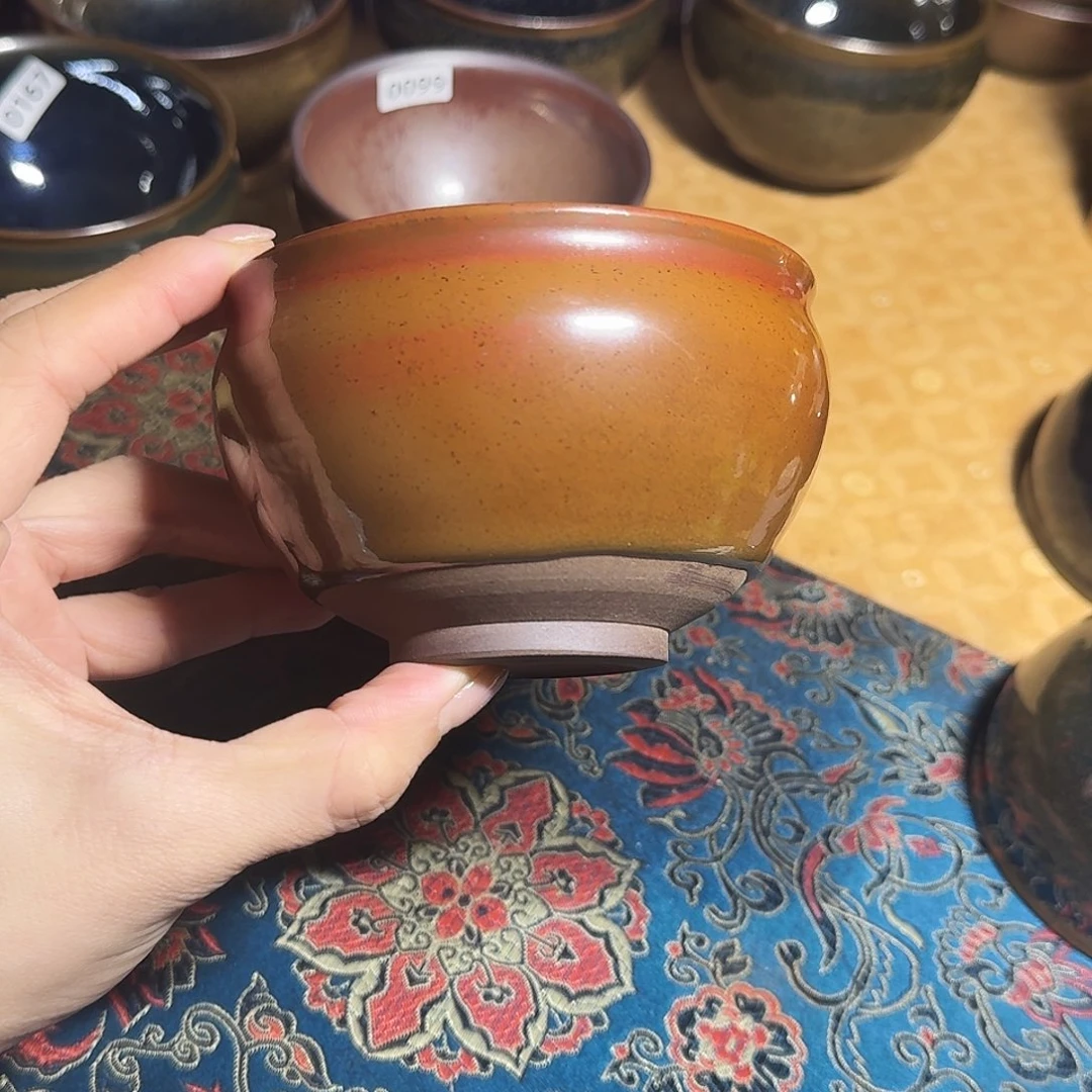茶盏373 建窑建盏·柴烧·原矿釉·手工主人杯