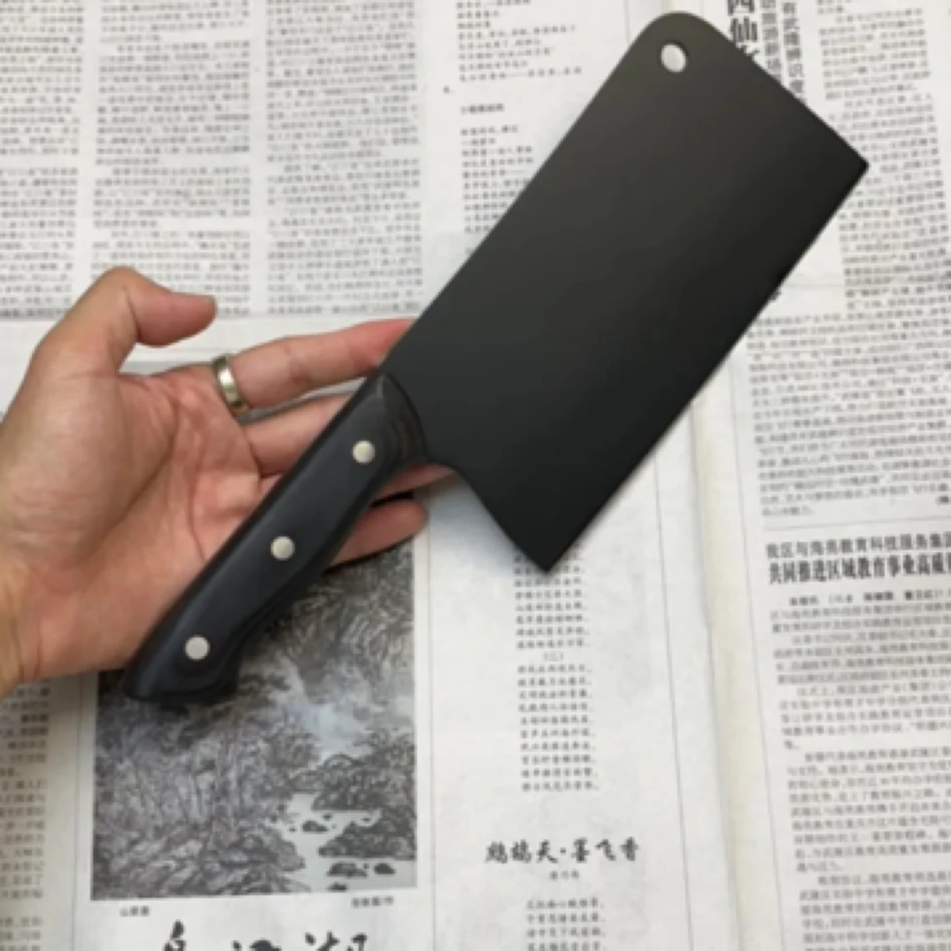 微瑕疵高速家用钢斩切刀菜刀可斩大骨牛羊猪大骨切肉厨师锋利轻巧