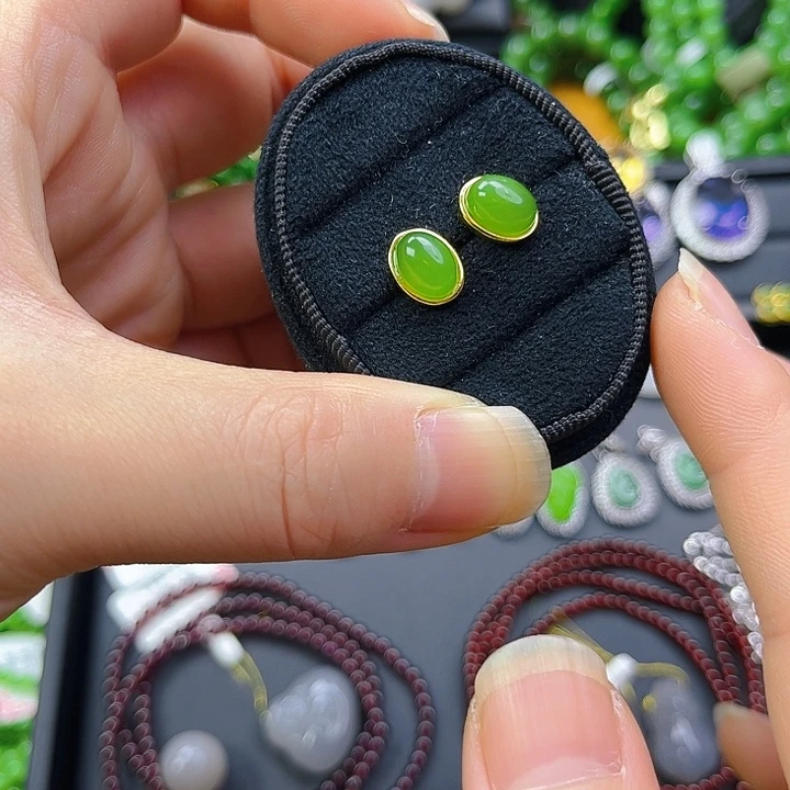 和田玉银S925镶嵌颈饰