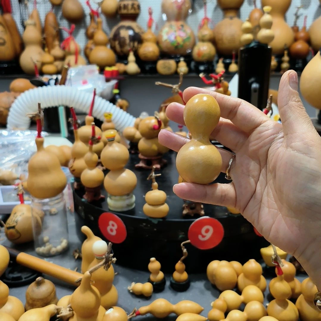 静**9葫芦福禄双全手把件