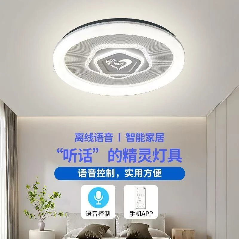 led卧室灯网红吸顶灯简约大气现代室内照明灯书房过道灯