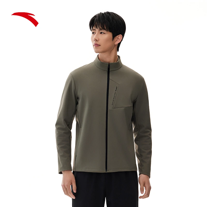 安踏立领运动外套男装春季新款跑步立领开衫夹克运动服152517703S