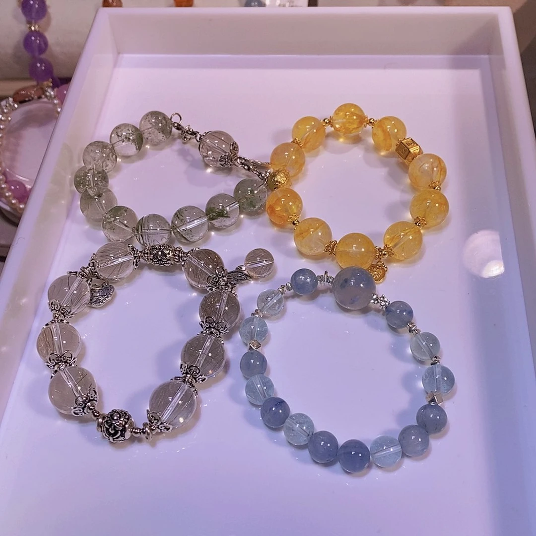 水晶手链未镶嵌哔**啦差价