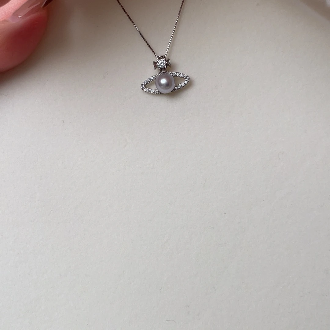 海水珍珠颈饰银S925镶嵌