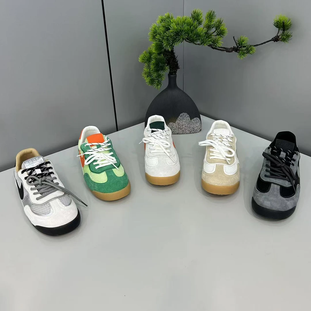 春季新款男士软底软面轻便百搭网面透气简约帅气时尚潮流休闲男鞋