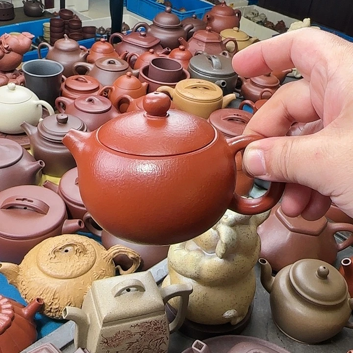 紫砂茶壶西施朱泥