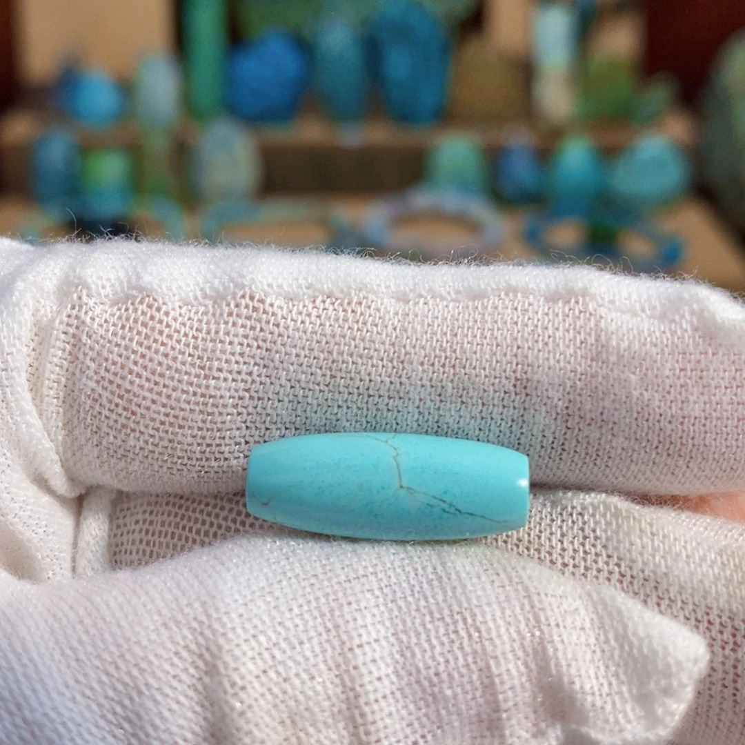 定制绿松石高瓷天珠