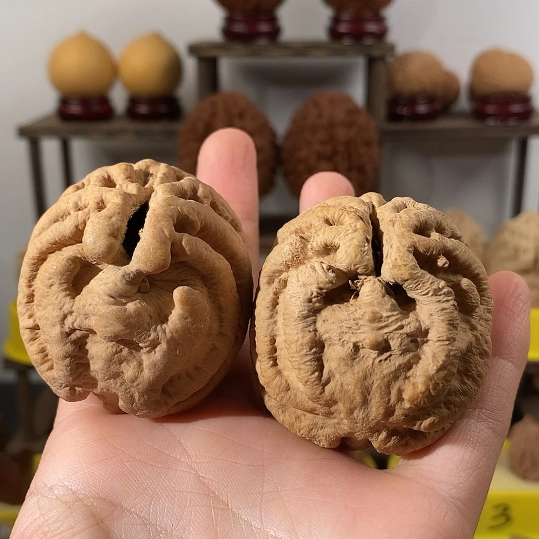 把件文玩核桃鬼脸4751