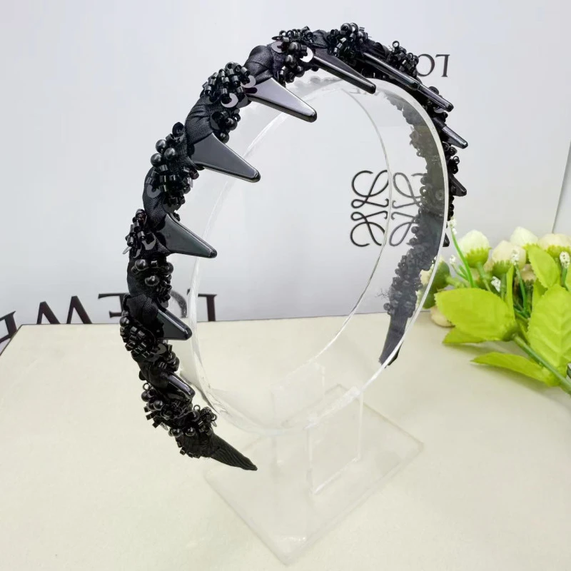 诗泊雅 新款2025路易斯繁星发箍轻奢气质小香风手工发箍  正反