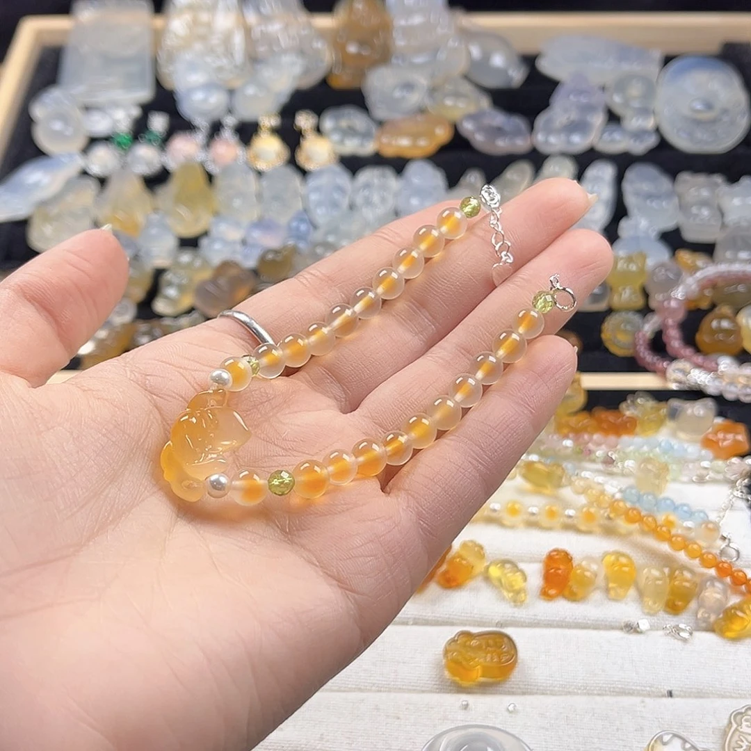 玛瑙/玉髓手镯合金豫*