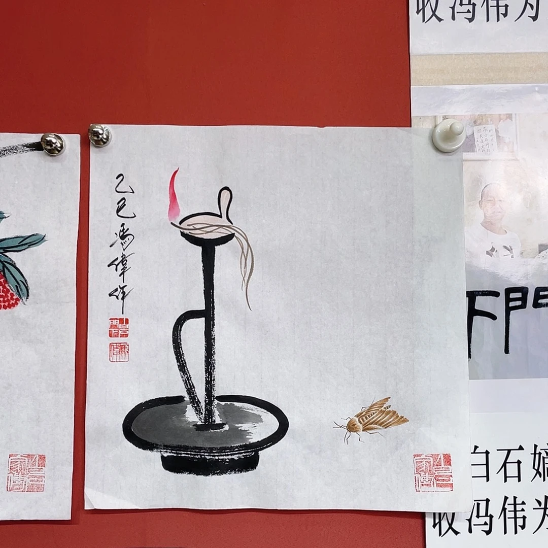 国画冯伟老师手绘国画作品音浩
