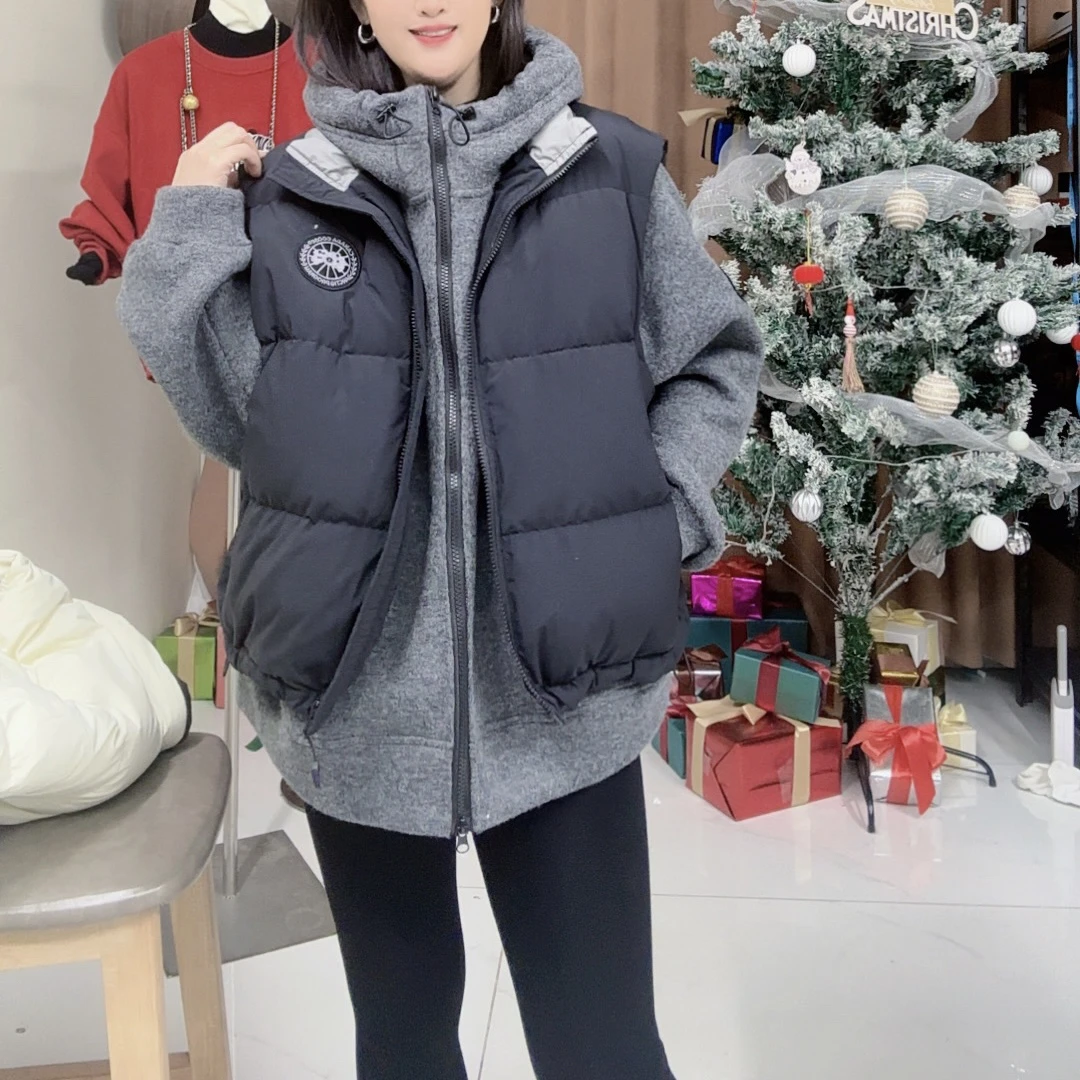 XINYIGE羽绒马甲两件套韩版宽松休闲外套（团购价已开）