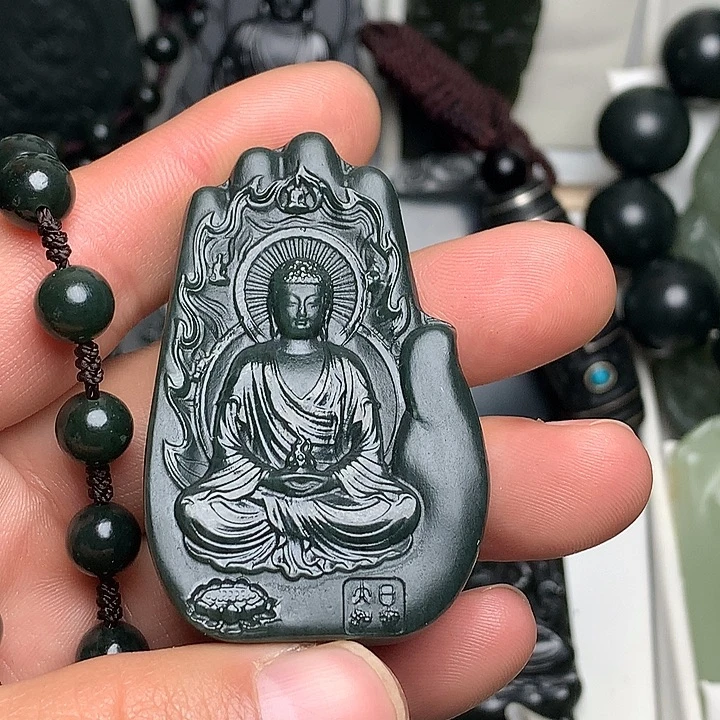 和田玉（青玉）未镶嵌颈饰