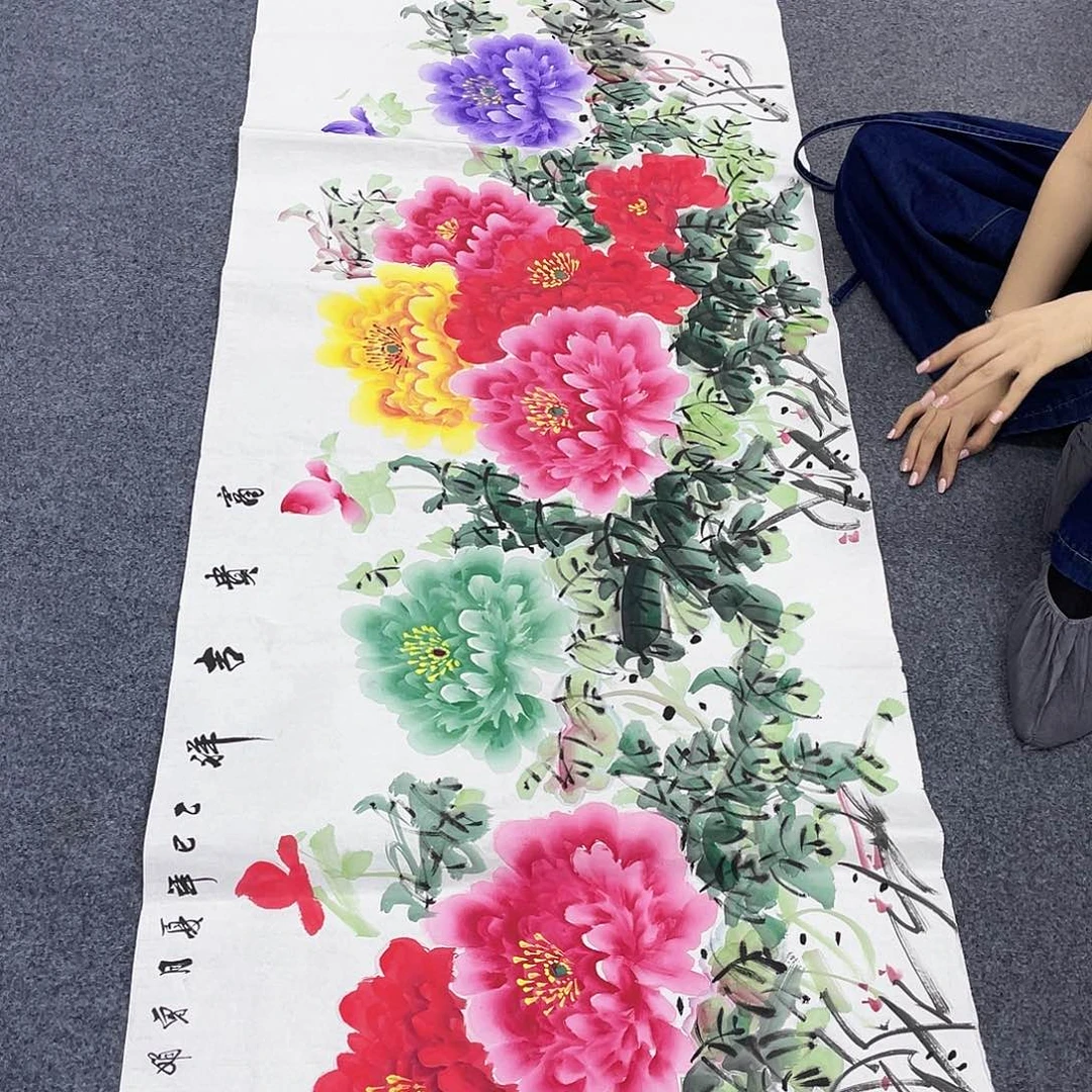 国画作品小姐姐放漏…