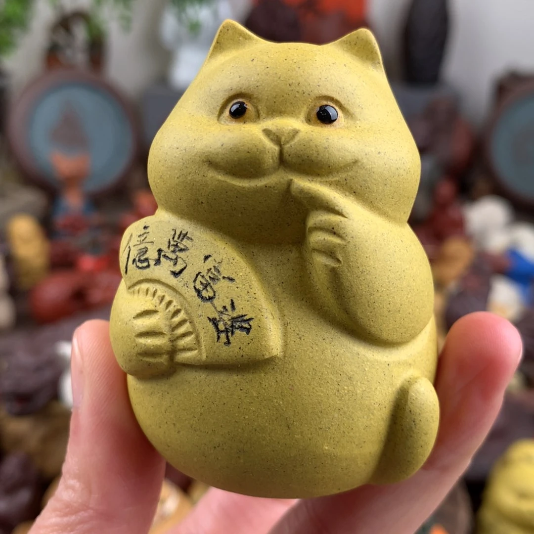 紫砂茶宠富婆招财猫