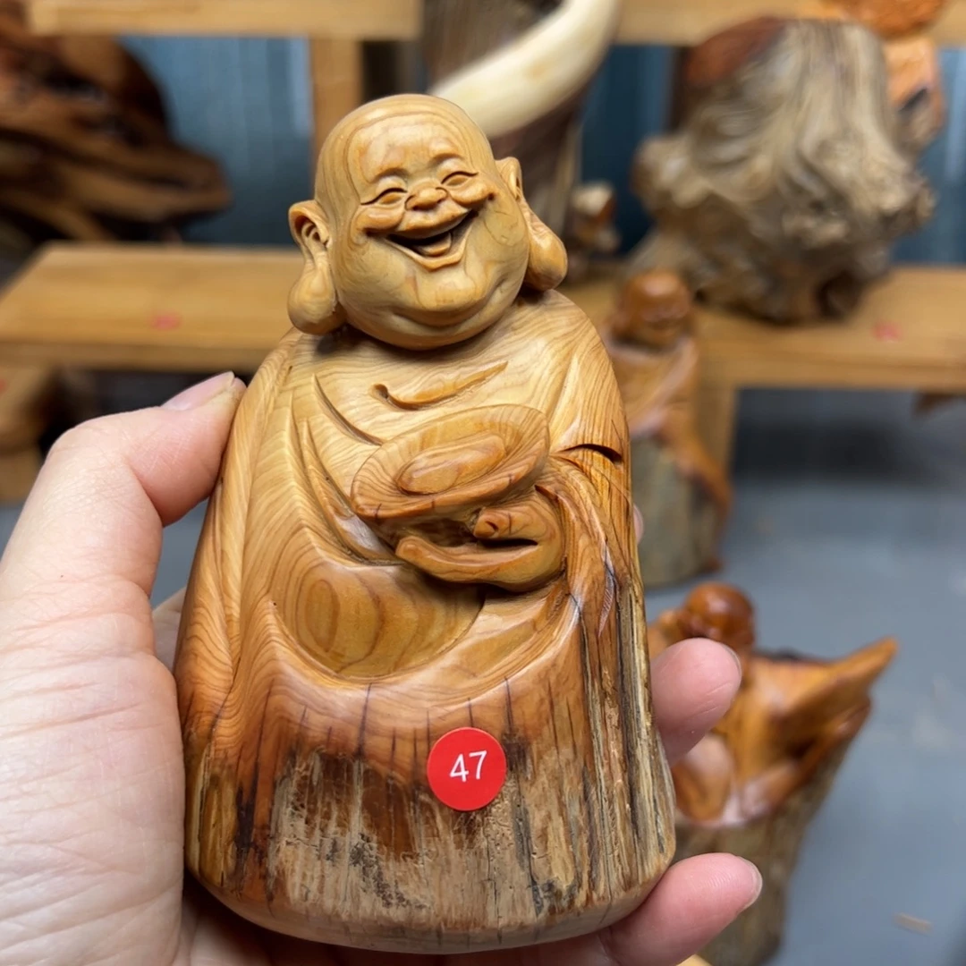 依***我木崖柏木摆件手把件