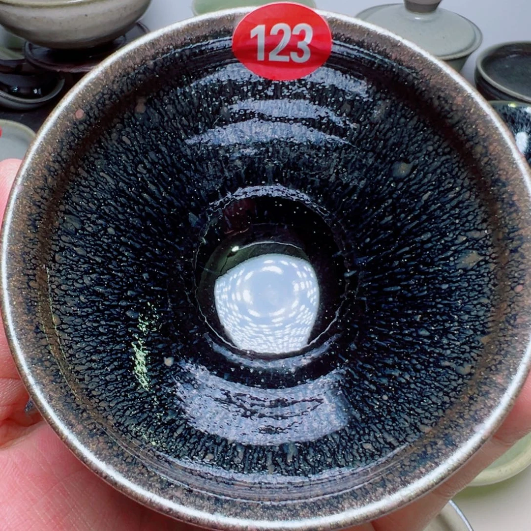 茶盏青御坊龙窑柴烧茶盏
