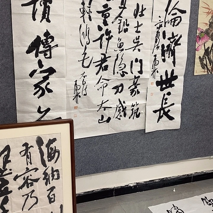 东***森书法虎林中堂一幅