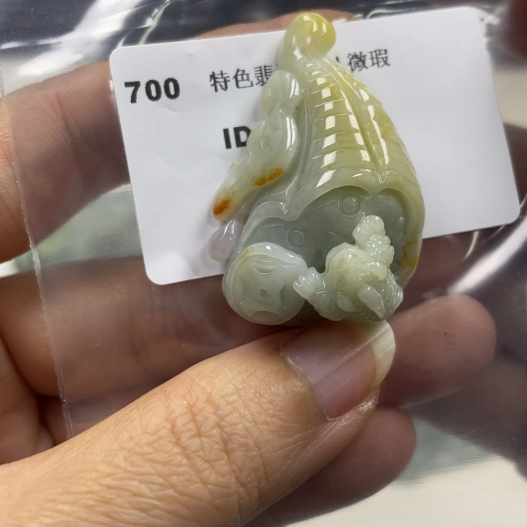 翡翠未镶嵌颈饰牌子