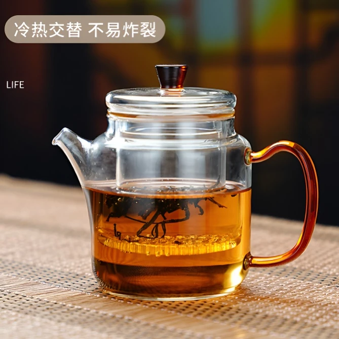 耐热玻璃泡茶壶茶水分离茶具高档玻璃泡茶壶杯煮茶泡茶神器花茶壶