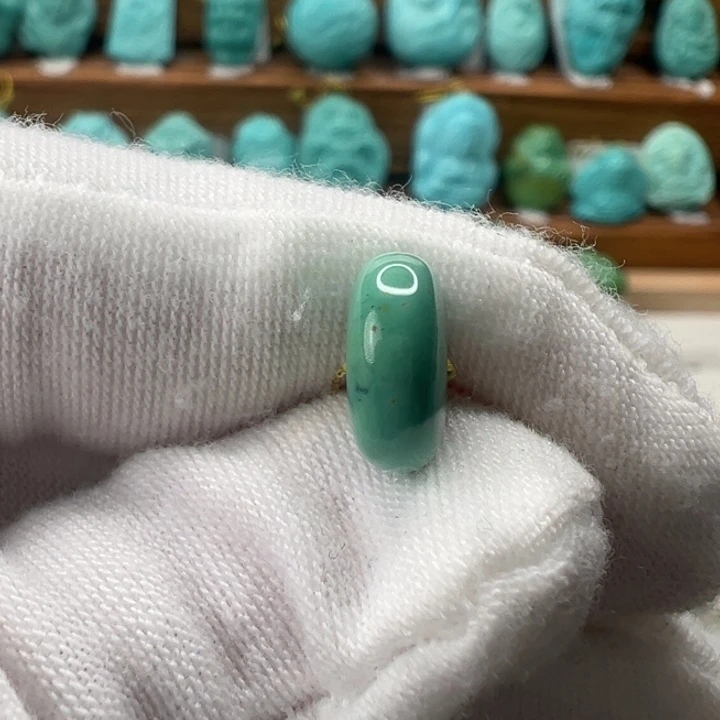 绿松石未镶嵌鼓珠10mm