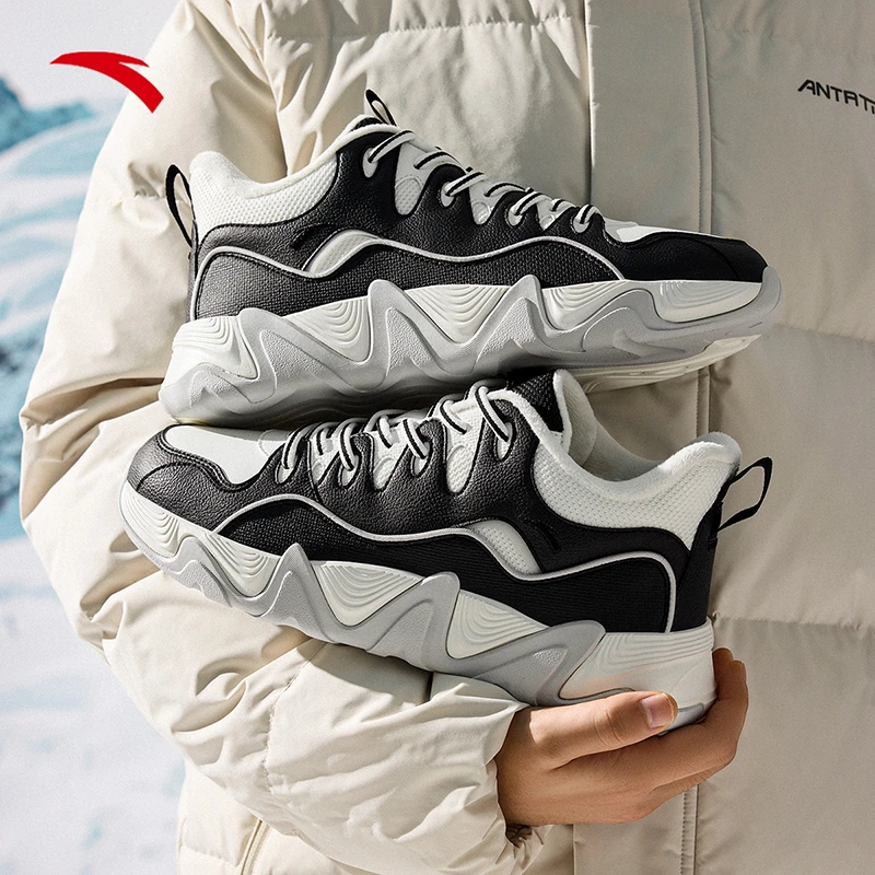 ANTA/安踏后浪棉鞋百搭休闲鞋板鞋男女冬季加绒保暖鞋子922448916