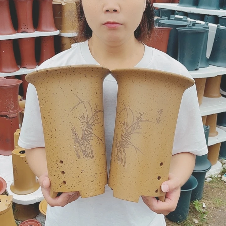 宜兴紫砂精品花盆