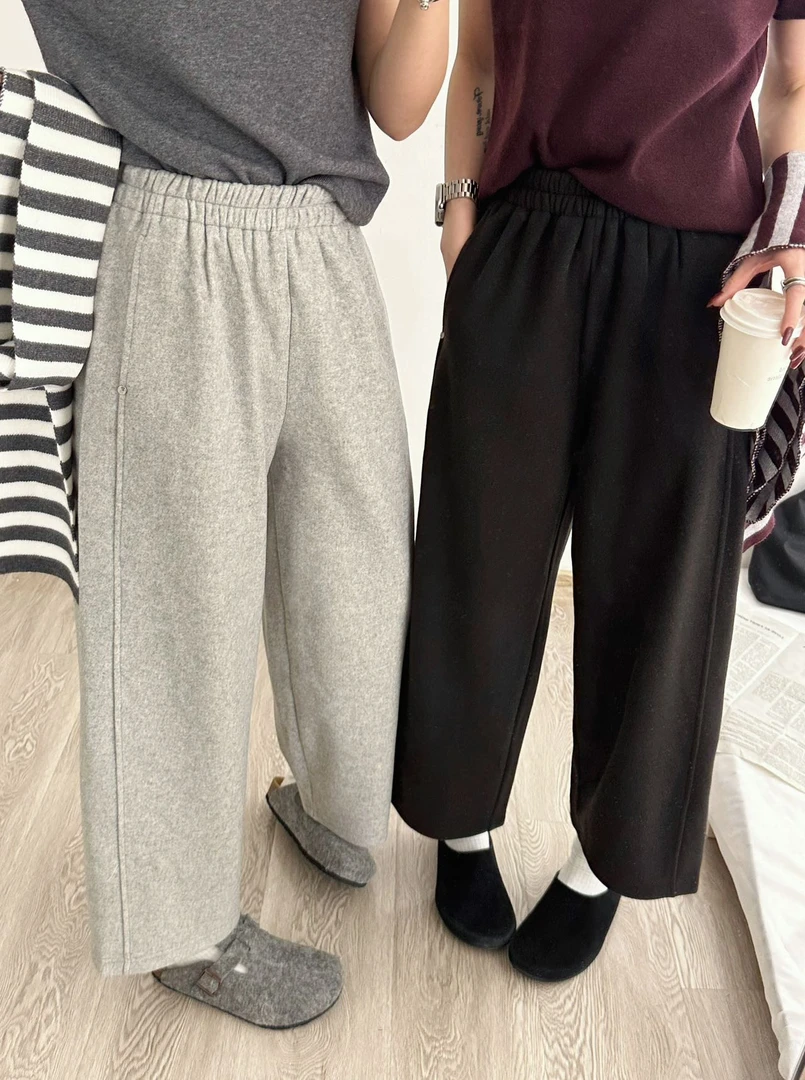 有货十三行X2#99909冬季福利双面羊绒九分奶奶裤，裤长：90cm