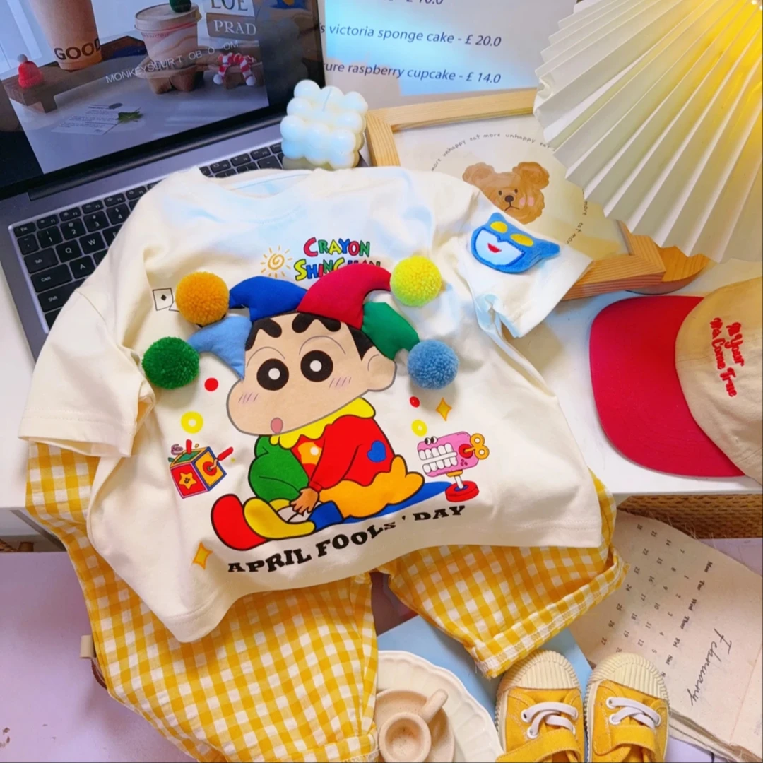 【爆款玩偶】夏季新款短袖T恤2025宽松韩版卡通立体玩偶