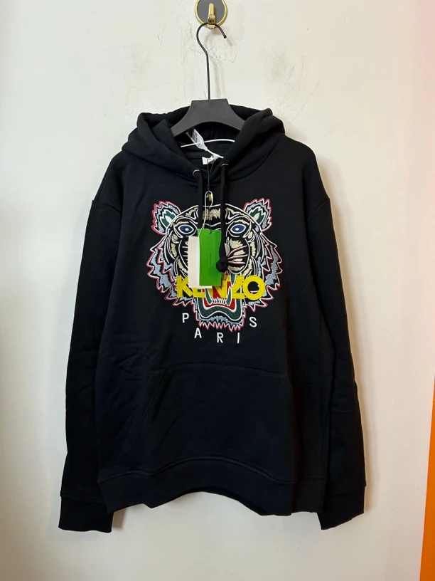 Kenzo黑色连帽卫衣99新
