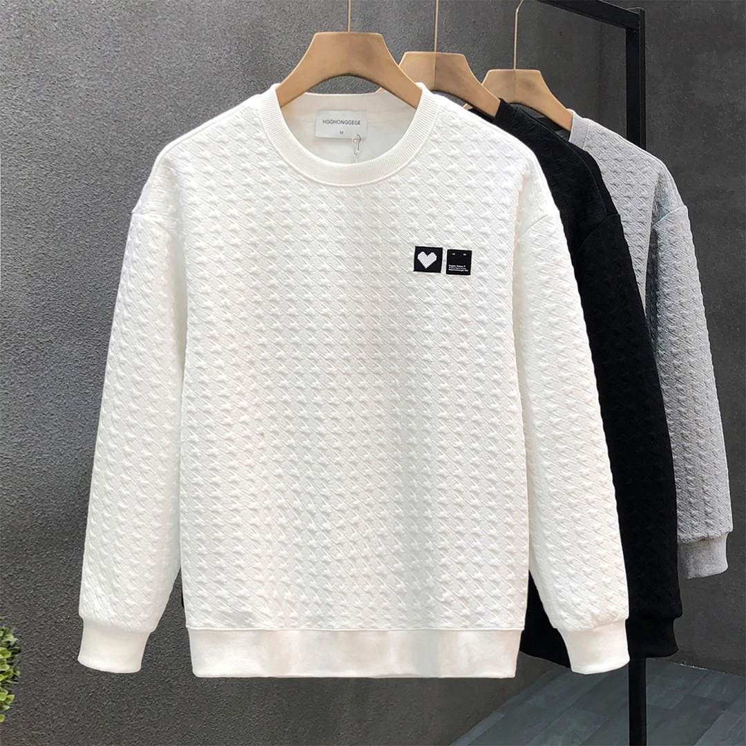 曼库帕娅痞帅休闲卫衣男潮牌秋装上衣秋冬季男士内搭打底衫