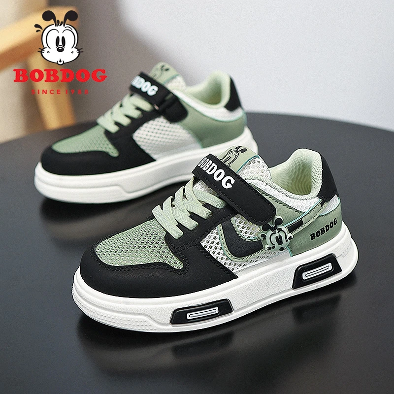 巴布豆儿童鞋子男童板鞋单网休闲运动鞋3到6岁透气网面男孩6-12岁