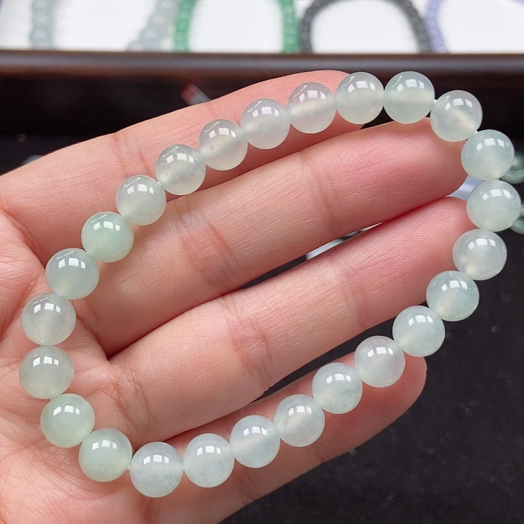 翡翠未镶嵌手串卡8