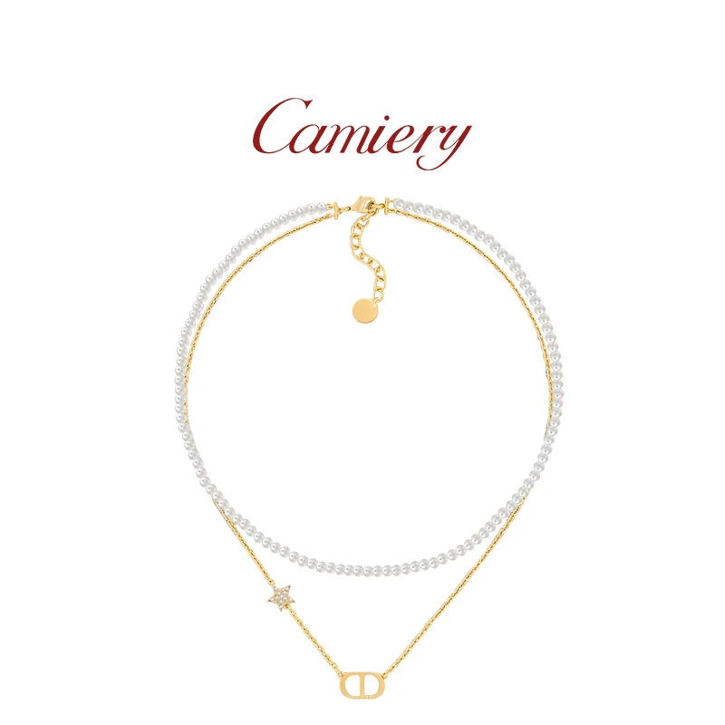 CAMIERY 新中式高端轻奢CD双层项链气质百搭