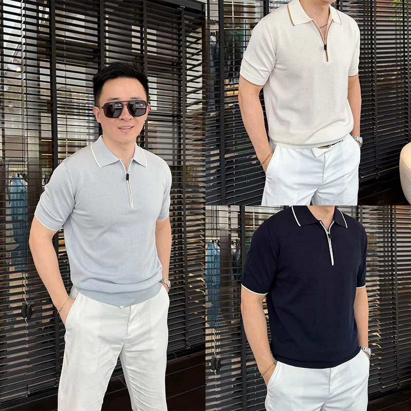 徐先生高定奥地利兰精天丝长绒棉混纺超细polo短袖 253060 【杜恩】