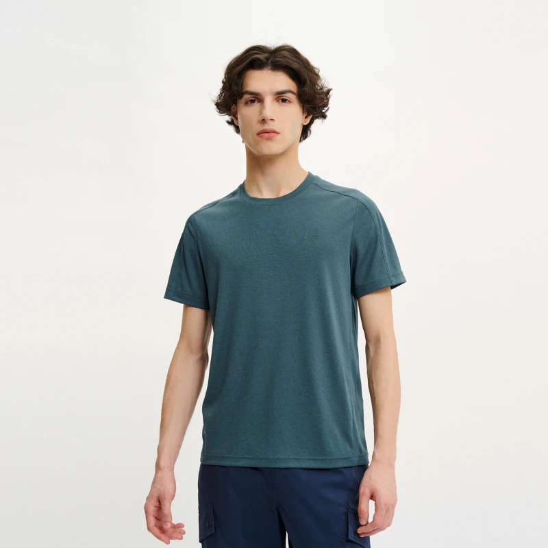 AIGLE艾高春夏POWER DRY亲肤速干吸湿排汗防晒短袖T男AU15