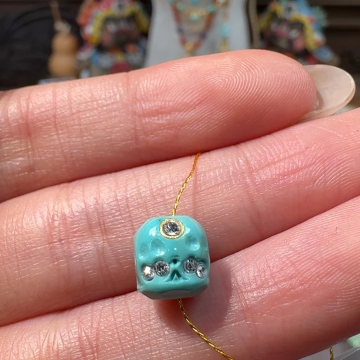 绿松石未镶嵌阿呆配饰